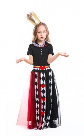 Halloween costumes Child Alice In Wonderland Poker Girls Suit