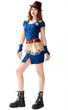 Halloween Woman Denim Sailor Uniforms