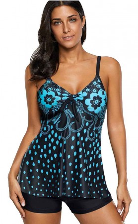 Summer Split Sexy Spots Plus Size Swimsuit