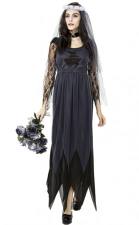 Halloween Party Cosplay Costume Witch Zombie Bride Fancy Dress