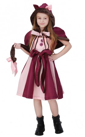 Alice In Wonderland Smiley Cat Kids Costume