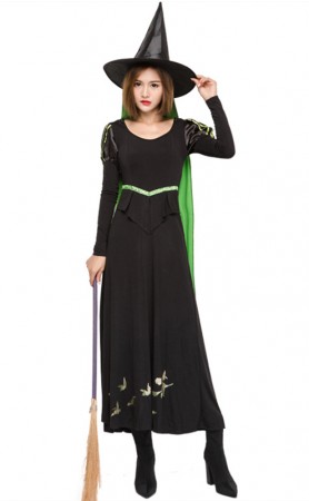 Halloween Party Fake Two Piece Witch Costumes