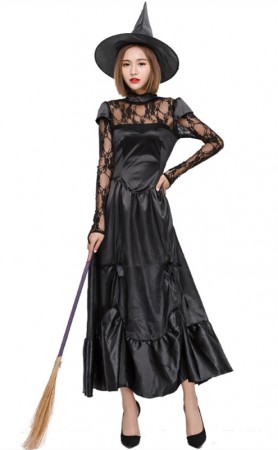 Halloween Black Sexy Witch Cosplay Costume