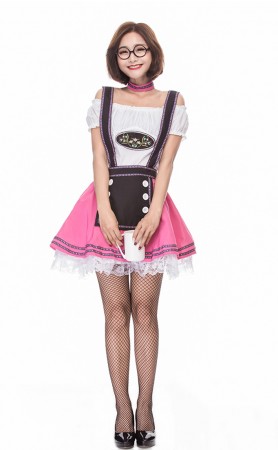 Halloween Deluxe German Oktoberfest Cute Beer Girl Costume