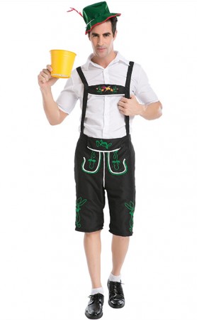 British Menswear Worker's Uniform For Oktoberfest Farmer's Game Show