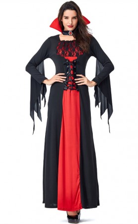 Halloween Black Lace Vampire Bat Costume