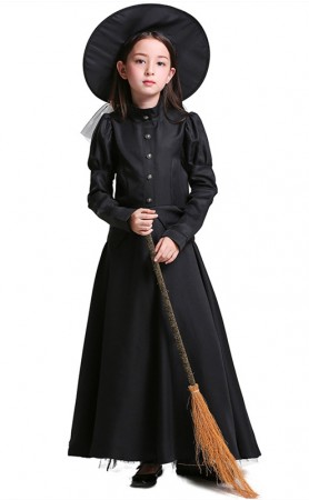 Halloween Wizard Of Oz Black Kids Witch Costume