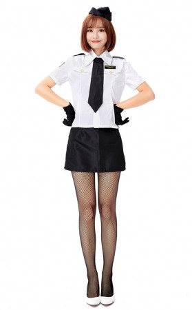 Halloween Sexy First Class pilot Captain Costume