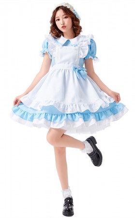 Halloween Lolita Cosplay Alice Dress