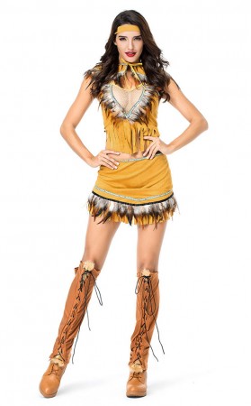 Halloween Native American Girl Costume