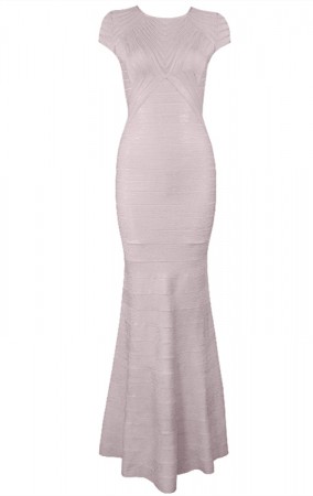 Herve Leger Maribel Tulle Applique Dress