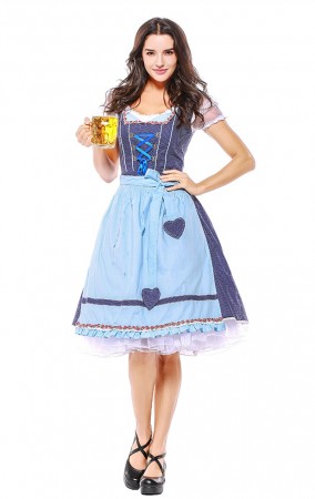 Womens Fraulein Costume for Bavarian Oktoberfest 