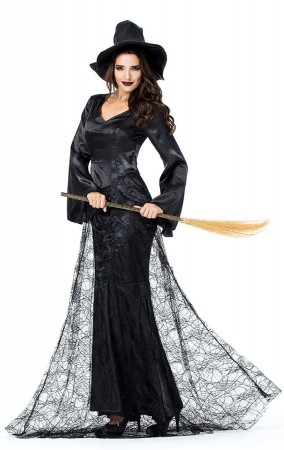 Halloween Costumes Black Witch Cosplay Costume