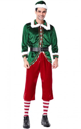 Christmas Elf Costume  Man Party Cosplay Sets