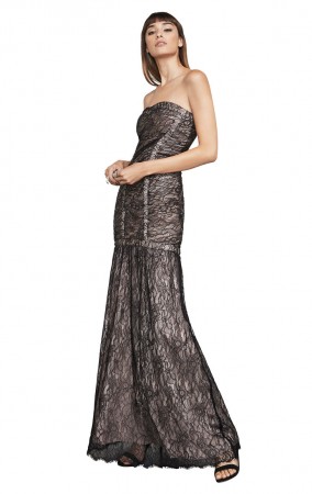 Herve Leger Aleah Vintage Lace Bandage Gown