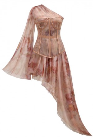 Evangeline Dress In Rose