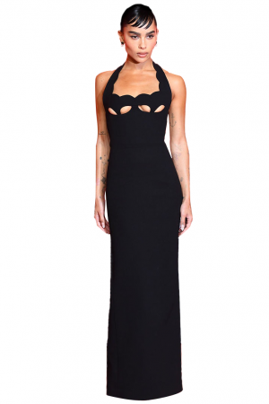 Black Halter Maxi Dress