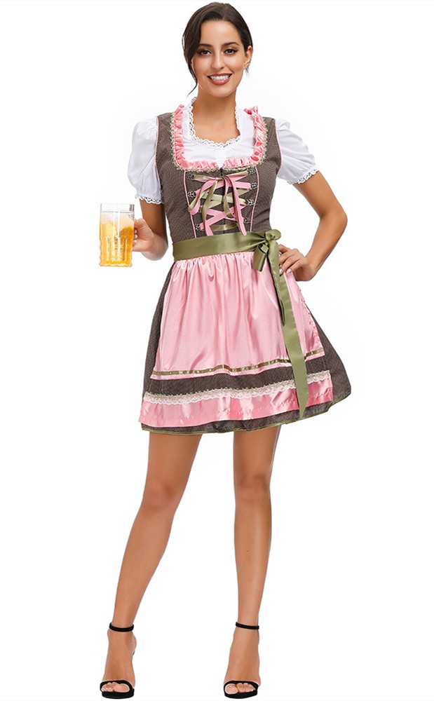 Halloween Flirty Fraulein Oktoberfest Outfit Fancy Dress Sexy Costume