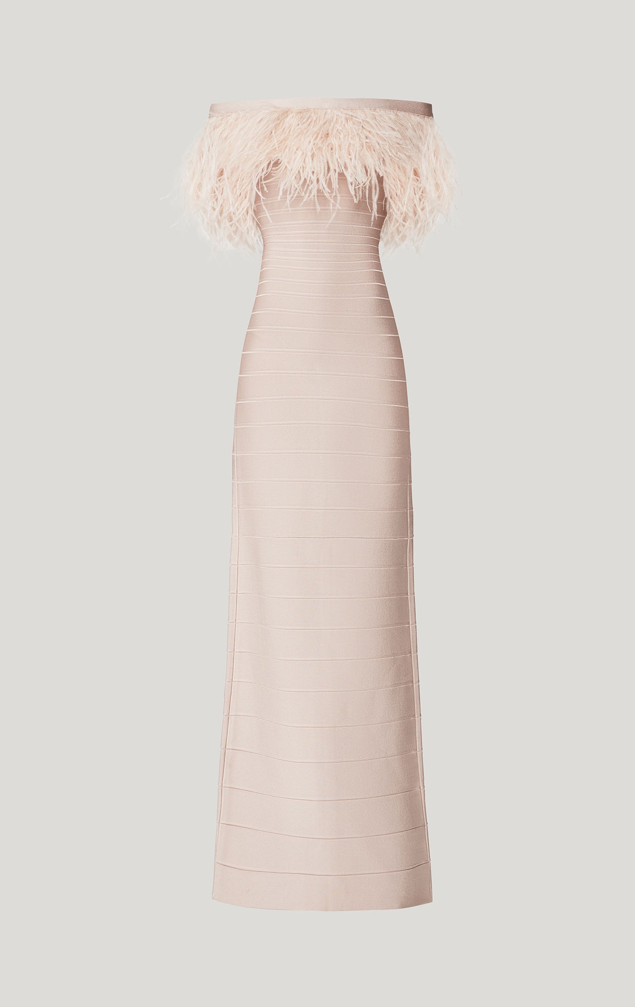 herve leger feather dress