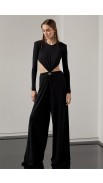 Sexy Backless Comfortable Black Jumpsuit