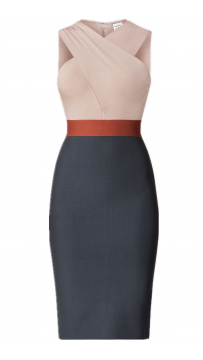 Herve Leger Cross Neck Midi Dress