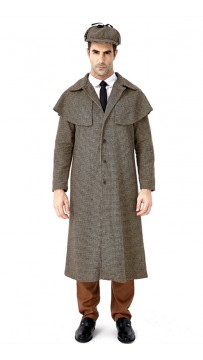 Halloween British Style Detective Sherlock Holmes Cosplay Costume