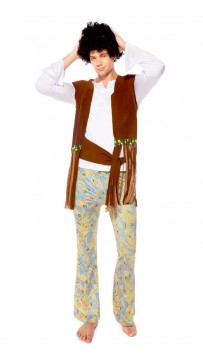 Retro Hawaiian Style Hip Hop Singer Performance Costume