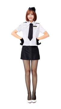 Halloween Sexy First Class pilot Captain Costume