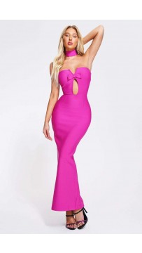 Holly in Powder Room Pink Bandage Dress