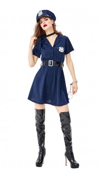 Sexy Policewoman Uniform Halloween Cosplay Costume