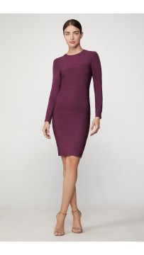 Herve Leger Icon Crewneck Mini Dress