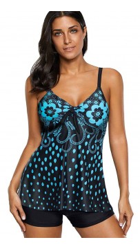 Summer Split Sexy Spots Plus Size Swimsuit