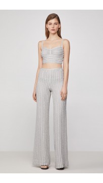 Herve Leger Metallic Eyelash Pant