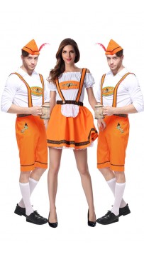 German Beer Bavarian Oktoberfest Couple Lederhosen Costume