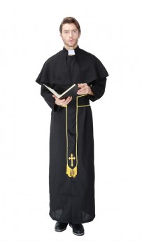 Halloween Party Religious Costume Priest Cosplay