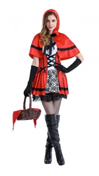 Gothic Red Riding Hood Adult Costume