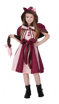 Alice In Wonderland Smiley Cat Kids Costume