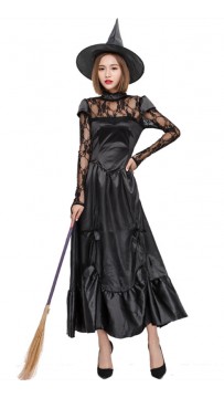 Halloween Black Sexy Witch Cosplay Costume