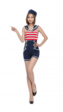 Halloween Costume Women Navy Uniform