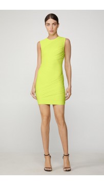 Herve Leger Tulle Bandage Ruched Mini Dress