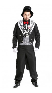 Halloween Skeleton Zombie Knight Cosplay Costume