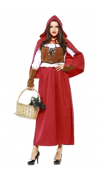 Oktoberfest Costume Sexy High Slit Long Dress