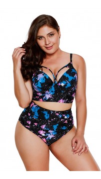 Sexy Starry Sky Print Two-Piece Bikini Swimsuit