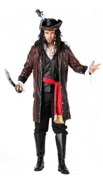 Halloween Mens Fancy Pirate Costume