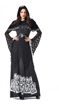 Halloween Cosplay Vampire Sorcerer Long Sleeve Costume