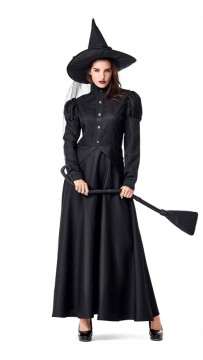 Halloween Wizard Of Oz Black Witch Costume