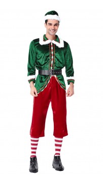 Christmas Elf Costume  Man Party Cosplay Sets