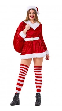 Red Santa Claus Party Gift Costume