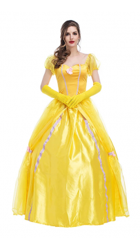 Halloween Cosplay Beauty and the Beast Princess Belle Costume