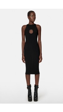 Knit Midi Dress With Ring Hardware